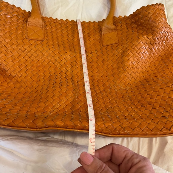 Beautiful genuine leather Pons Quintana orange handbag. - Picture 13 of 15